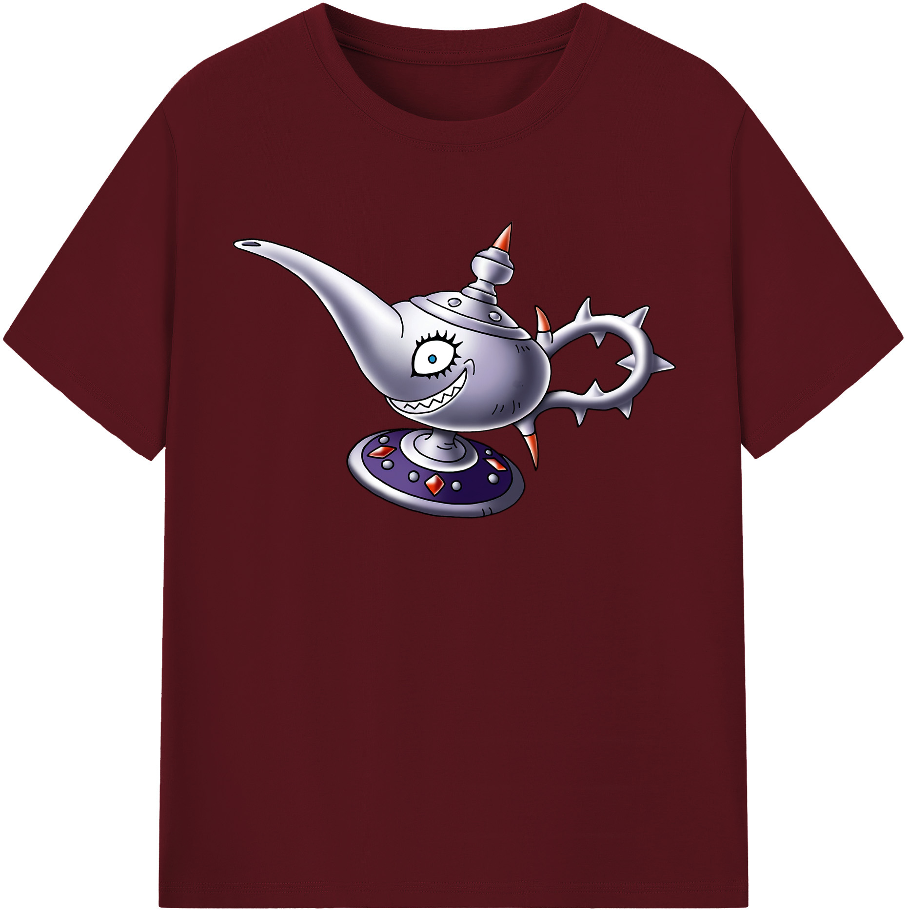 （画像用） ドラゴンクエスト Doragon Kuesuto Dragon Quest 綿100％半袖Tシャツ（フロントプリント）